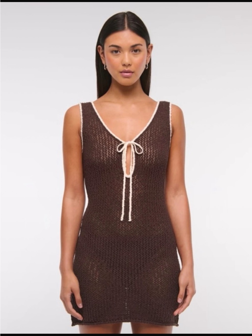 NWT A&F Crotchet Mini Dress Coverup